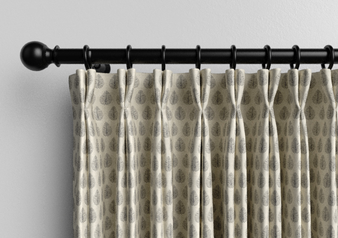 Emily Bond Jaipur, Charcoal - Made to Measure Curtains - Image 10
